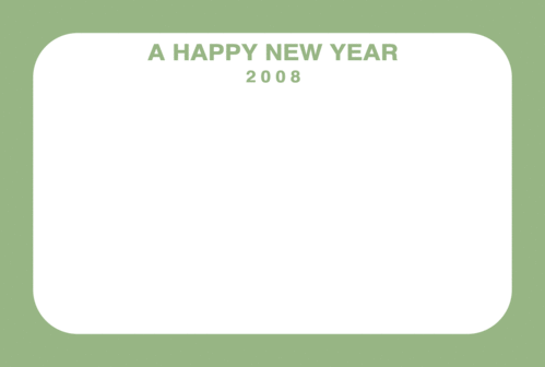 年賀状フレーム2008(薄緑色)